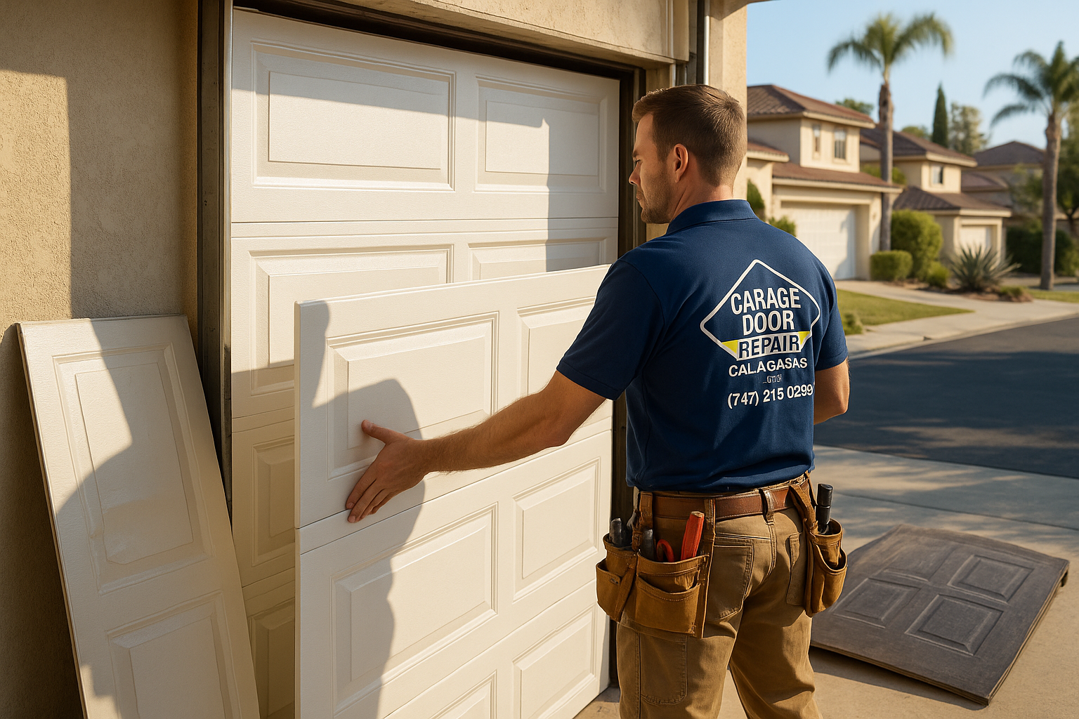 Garage Door Panel Replacement service in Westport