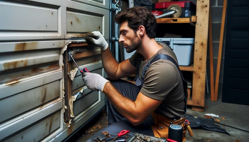 Garage Door Panel Replacement service in Freetown