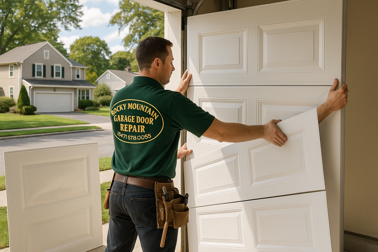 Garage Door Panel Replacement service in South Duxbury