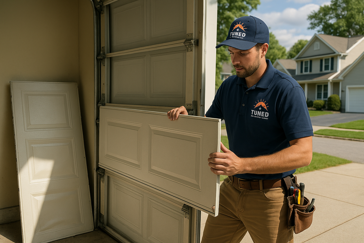 Garage Door Panel Replacement service in Sagamore