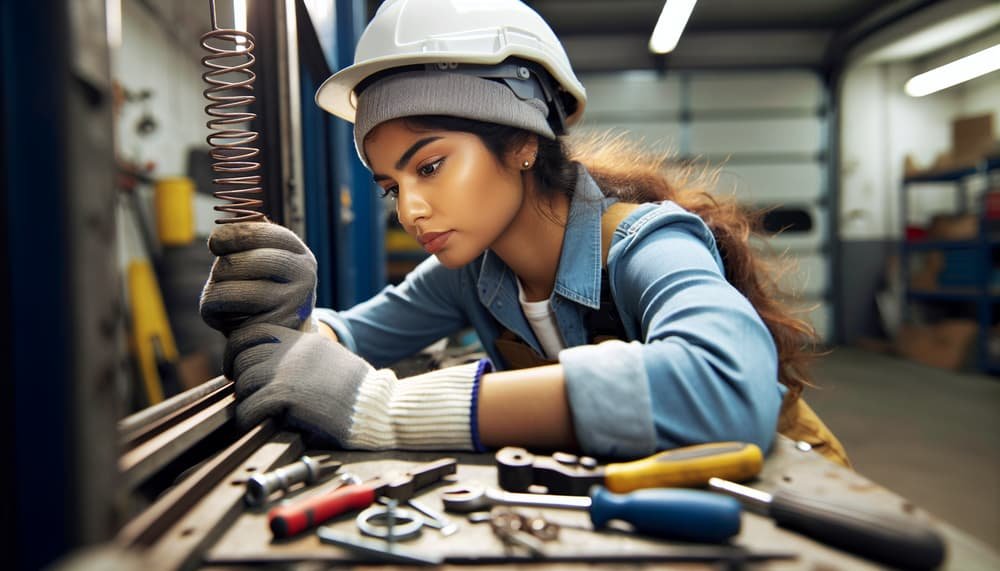 Our professional garage door spring repair process